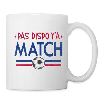 Amateur Match Football - Y'a Match - Mug blanc - blanc - Droite