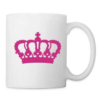 Crown King Queen Prinz Princess Royal pink - Mug - white - Right