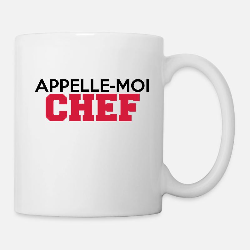 APPELLE-MOI CHEF - Mug blanc - blanc