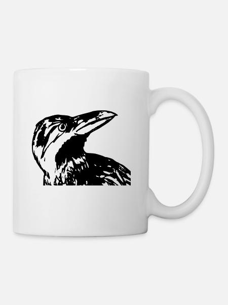 corbeau - Mug blanc - blanc