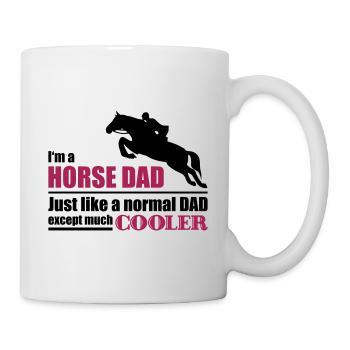 papa cheval - cheval papa - Mug blanc - blanc - Droite