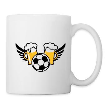 Fussball-Party 2 Mass Bier 01 3c - Tasse - Weiß - Rechts