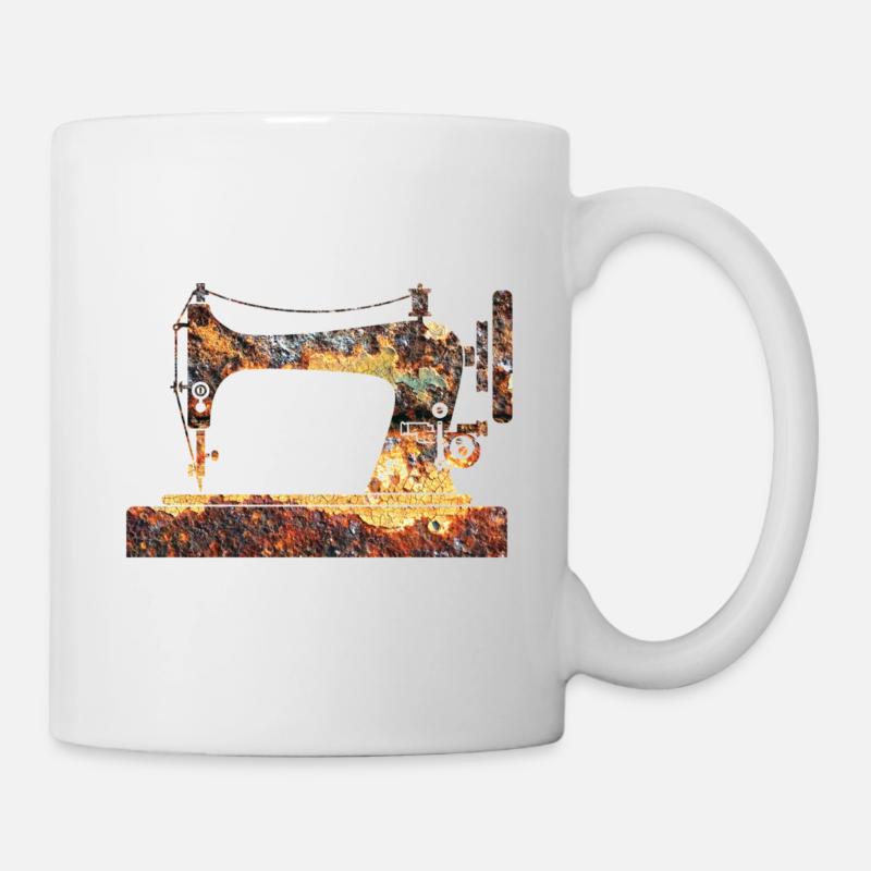 Machine à coudre - Mug blanc - blanc