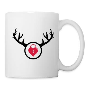 Cuckold - The horned man's birthday gift - Mug - white - Right