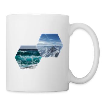 Sea and Summit. - The Hexagons - Mug blanc - blanc - Droite