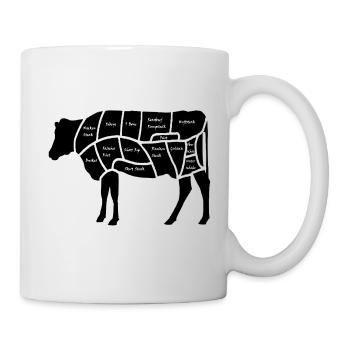 Beef - Tasse - Weiß - Rechts