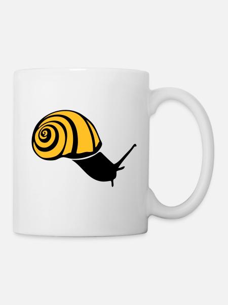 escargot - Mug blanc - blanc