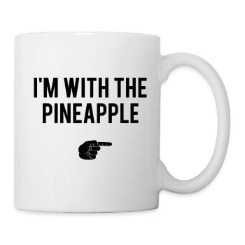 énonciation drôle d'ananas - Mug blanc - blanc - Droite