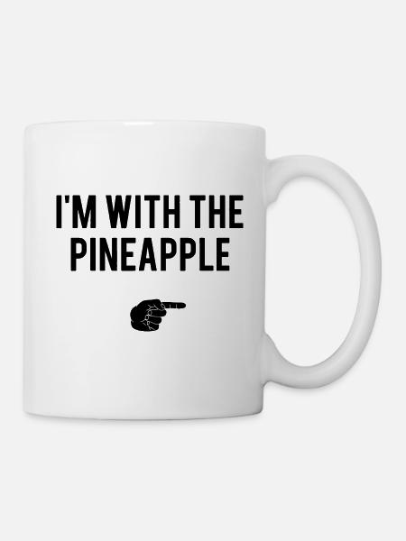 pineapple funny saying - Mug - white