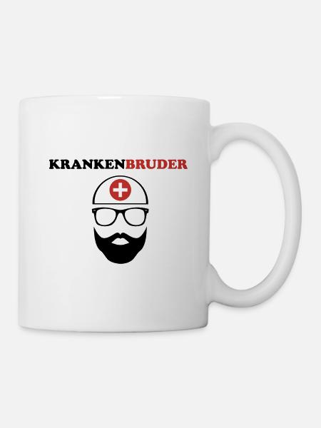 Krankenbruder - Tasse - Weiß