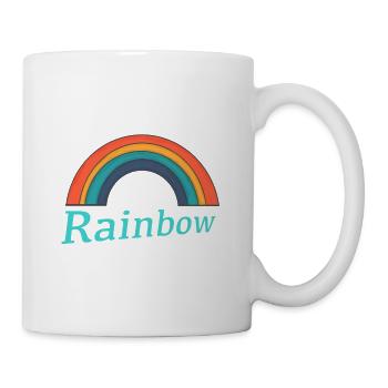 Logo arc de pluie - Mug blanc - blanc - Droite