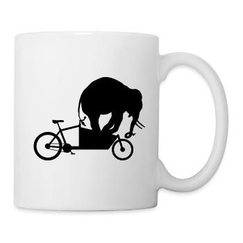 Roue d'éléphant - Mug blanc - blanc - Droite