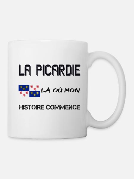 LA PICARDIE LÀ OÙ MON HISTOIRE COMMENCE - Mug blanc - blanc