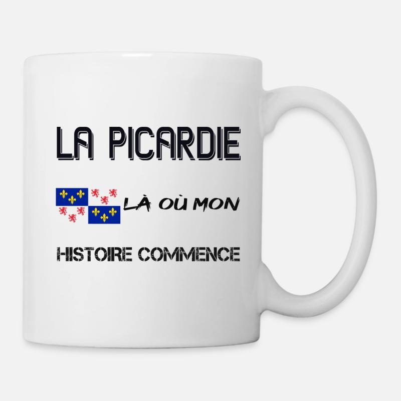 LA PICARDIE LÀ OÙ MON HISTOIRE COMMENCE - Mug blanc - blanc