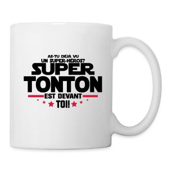 un super héros super tonton - Mug blanc - blanc - Droite