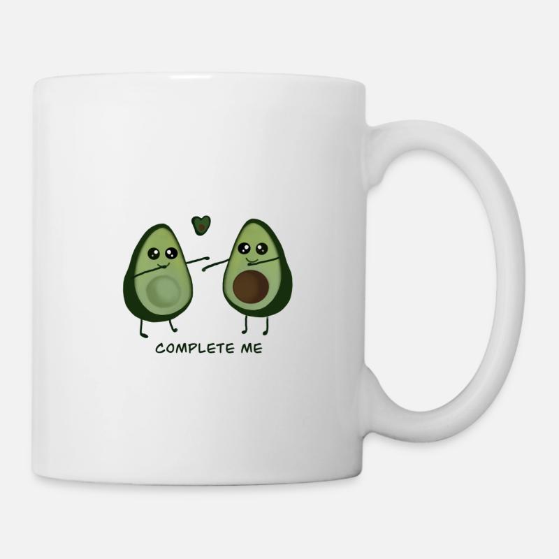 Avocat Love - Complétez-moi Vegan - Mug blanc - blanc
