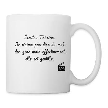 Elle est gentille - Le Père Noël est une ordure - Mug blanc - blanc - Droite