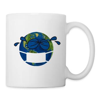 corona earth mouthguard - Mug - white - Right