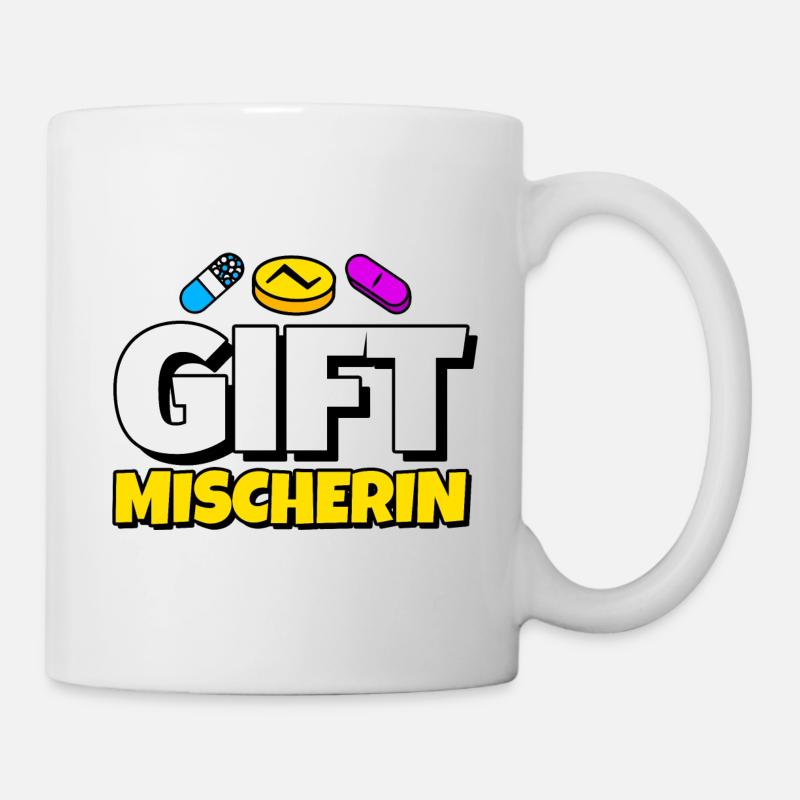 Pharmazeutin Apothekerin Geschenk Giftmischerin - Tasse - Weiß