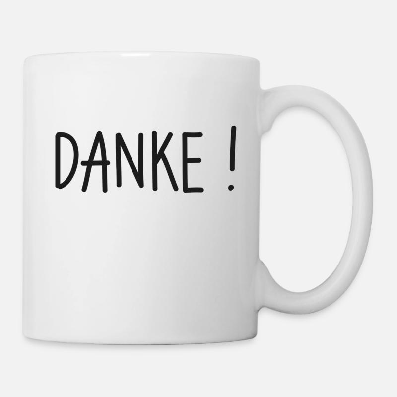 Danke! Dankeschön sagen. - Tasse - Weiß