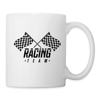 racing team drapeau - Mug blanc - blanc - Droite