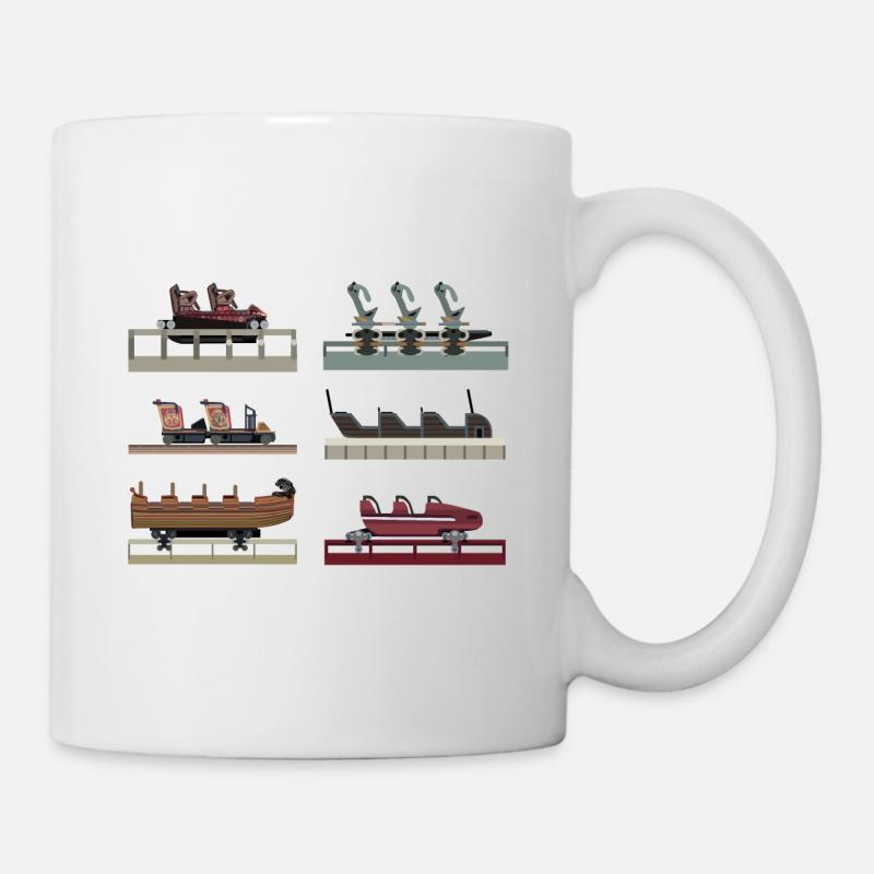 Achterbahn-Wagen - Tasse - Weiß