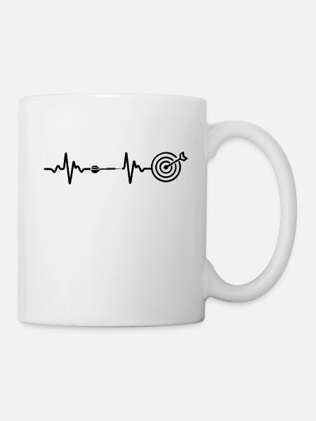 Darts Dart - Tasse - Weiß