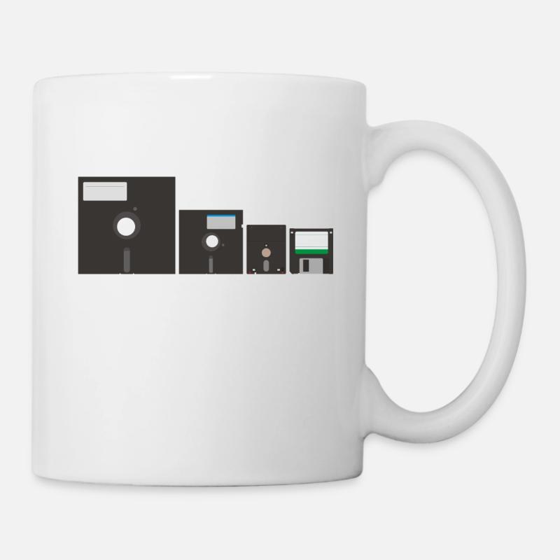 Jeu de disquettes (2) - Mug blanc - blanc