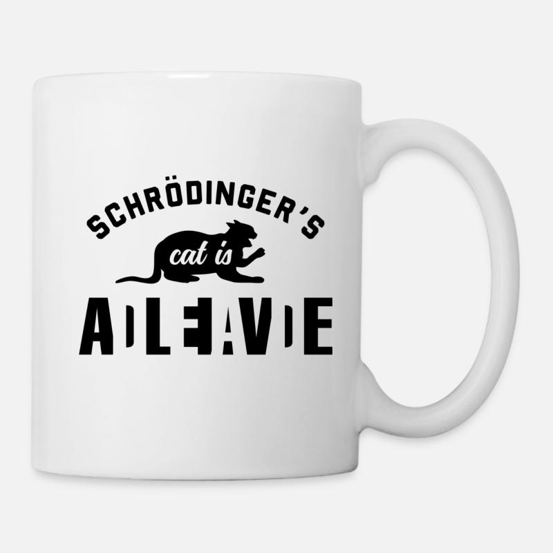 Le chat de Schrödinger - Mug blanc - blanc