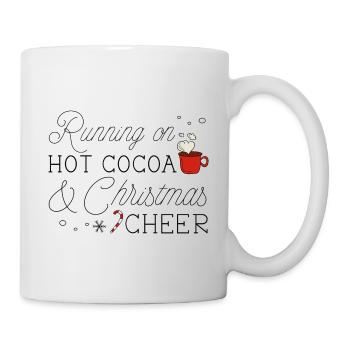 Running On Hot Cocoa And Christmas Cheer - Mug - white - Right