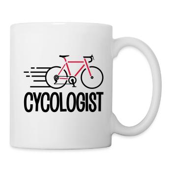 Funny Bicycle Shirt - Mug - white - Right