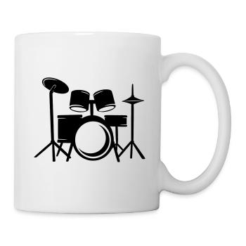 Percussionniste tambour - Mug blanc - blanc - Droite