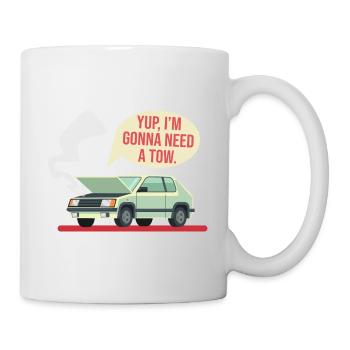 Le service de remorquage de la voiture remorquer la panne - Mug blanc - blanc - Droite