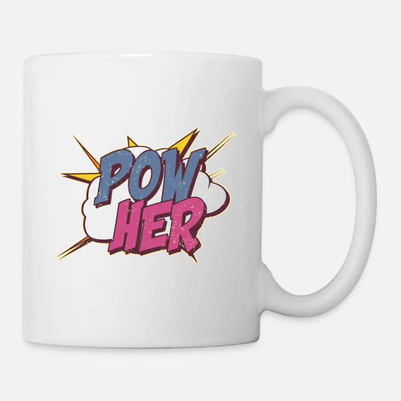 Powher Féminisme Féministe - Mug blanc - blanc