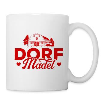 Dorf Mädel - Tasse - Weiß - Rechts