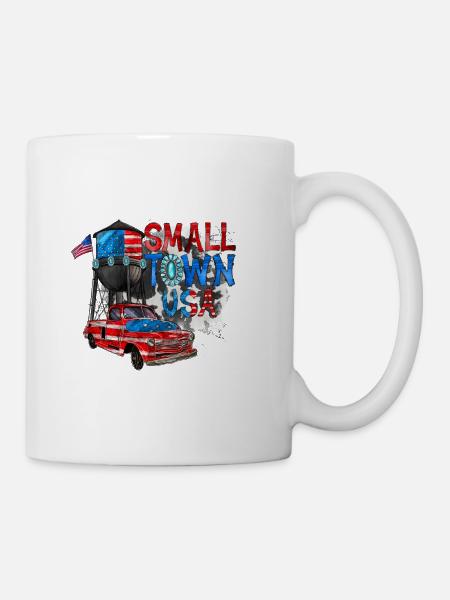 Kleinstadt Usa Amerika - Tasse - Weiß
