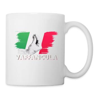 Vaffanculo Italienisch Italiener Italien Lustig - Tasse - Weiß - Rechts