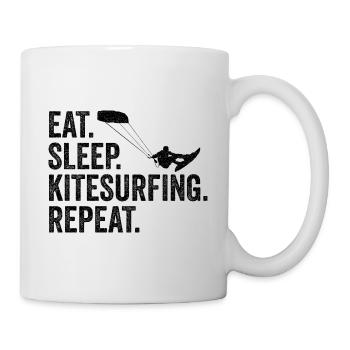 Kite surfing surfer kite gift - Mug - white - Right