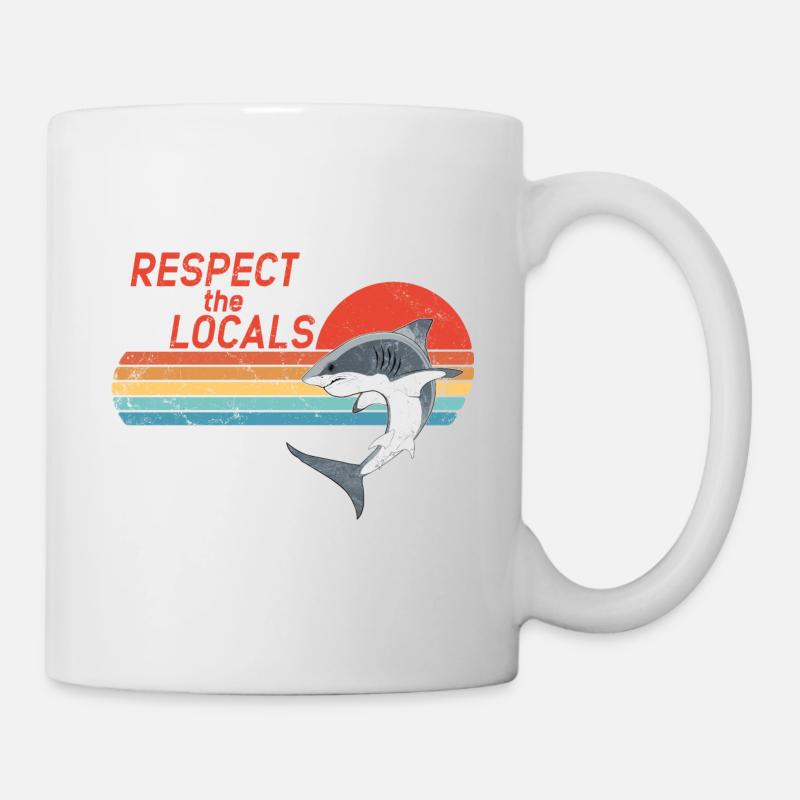Respect the Locals - Tasse - Weiß