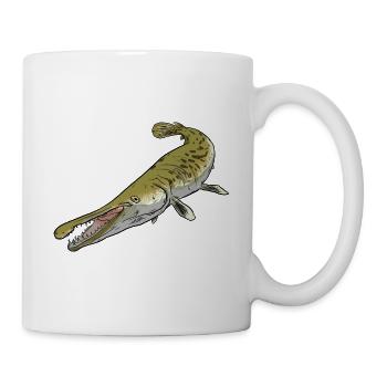Aligator Gar Alligatorhecht - Tasse - Weiß - Rechts