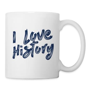 J’aime l’histoire historienne historienne - Mug blanc - blanc - Droite