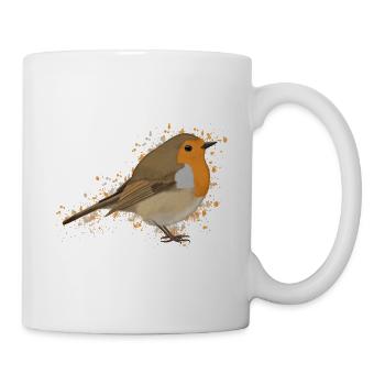 Robin Bird Bird Lover Birdwatcher - Mug - white - Right