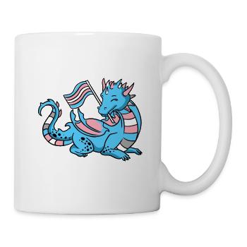 Trans Pride Dragon - Mug - white - Right