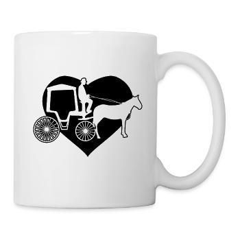 Kutscher Kutsche Pferdekutscher Kutschieren - Tasse - Weiß - Rechts