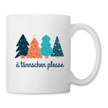Ä tännschen please - Christmas Tree - Tasse - Weiß - Rechts