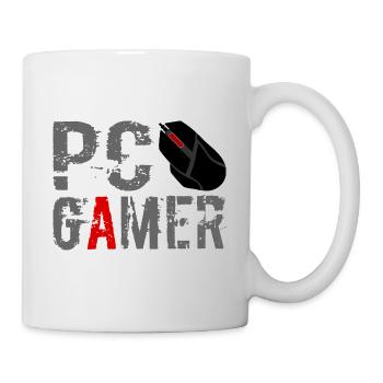 PC Gamer Maus Gaming Zocken - Tasse - Weiß - Rechts