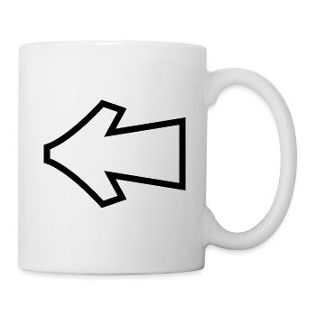 Graffiti arrow tag - Mug - white - Right