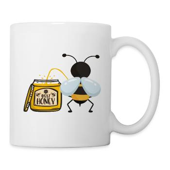 Biene Honig Imker Bienenzüchter Imkerei Honigbiene - Tasse - Weiß - Rechts