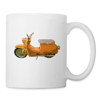 Schwalbenfahrer Schwalbe KR51 East Germany SuhlS51 - Tasse - Weiß - Rechts