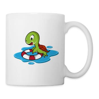 Schildkrötenmeer Tierärzte Geschenk - Tasse - Weiß - Rechts